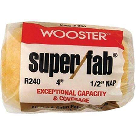 WOOSTER R240 4 in. Super Fab 0.5 in. Nap Roller Cover 71497160201